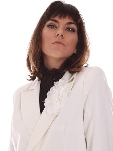 Blazer blanc Jijil Donna veste de tailleur chic Jci20gi016