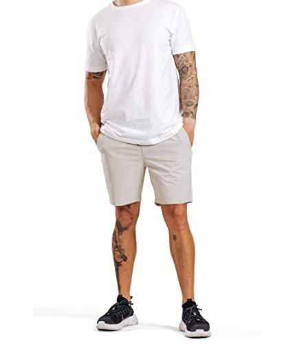 Western Rise Boundless Shorts - Shorts for Men - Elasticized Waist - Zippered Hand Pockets - Straight Hem Sand 38 One Size