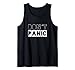 Cadeau sarcastique vintage avec inscription « Don't Panic » Débardeur