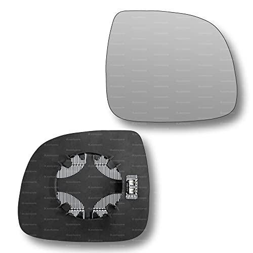 Less4spares Replacement Wing Mirror Glass Right Compatible with VW Amarok 2010-2021 CLIP-ON Driver Off side Heated Convex