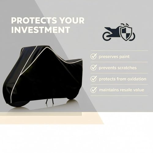 Image of Stylish Water Resistant Scooty Body Cover Compatible with Ola S1 Air & All Models | UV Protection, Dustproof, Heat Resistant, Two Wheeler | New All Weather Protection, Dust & Rain