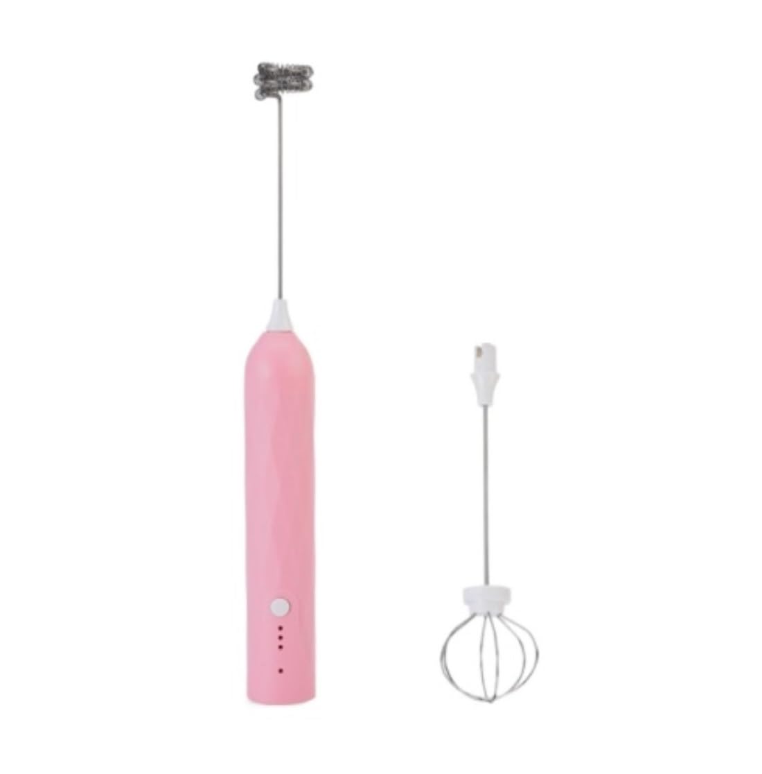 Frullino Montalatte Montalatte in Acciaio Inossidabile Montalatte Elettrico Frullatore Portatile E Frusta per Schiuma Monta Latte(Pink)