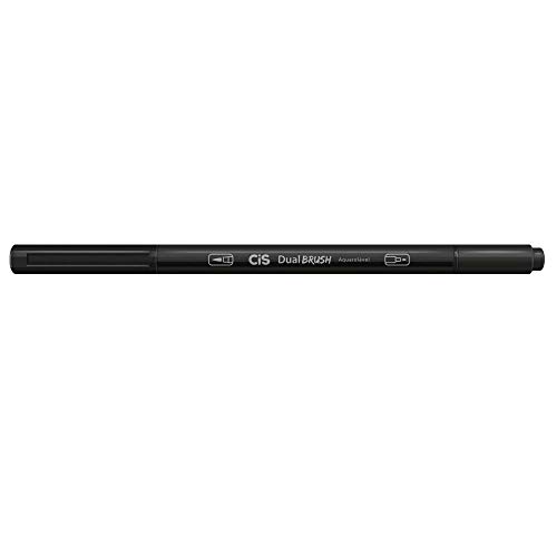 Marcador Artístico Dual Brush Preto - Cis