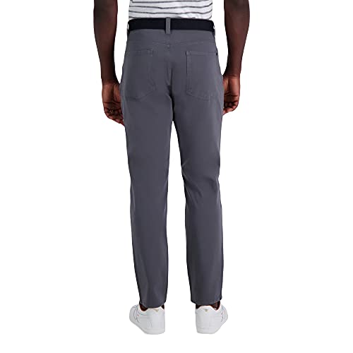 Haggar Men’s The Active Series Slim/Straight Fit Flat Front Pant4