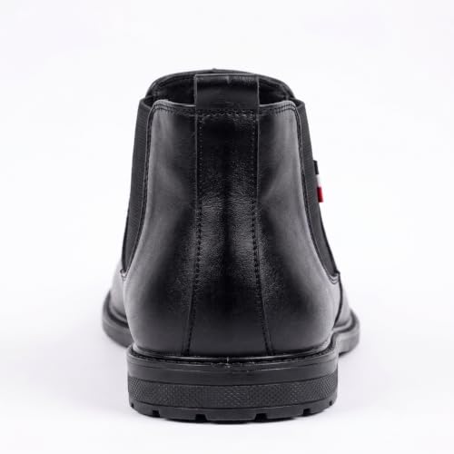 Image of BROADX Synthetic Leather Lightweight Comfortable Trendy Walking Outdoor Slip On Chelsea Boots For Men