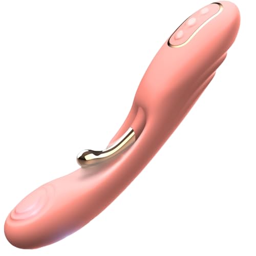 Two Headed Womens Toys Waterproof Silent 10 Powerful Modes of Adult Tool for Women Suitable Realistic Toy Travle Essentials for Lady Couple Partners R8326Y (Complexion)