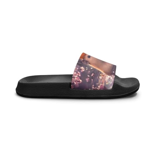 Image of Boy & Girls Slide Sandals Kids Shower Shoes Non Slip Summer Slippers Beach Sandals