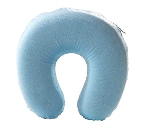 Forma en forma de la memoria de la memoria de la memoria de la espuma de la espuma de la espuma de la U for el vuelo de la oficina Viajes con almohadas de algodón de las almohadas Cojín de descanso de Cover