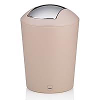 Kela Schwingdeckeleimer Marta - 1,7 Liter, Schwarz, Für Bad & Küche