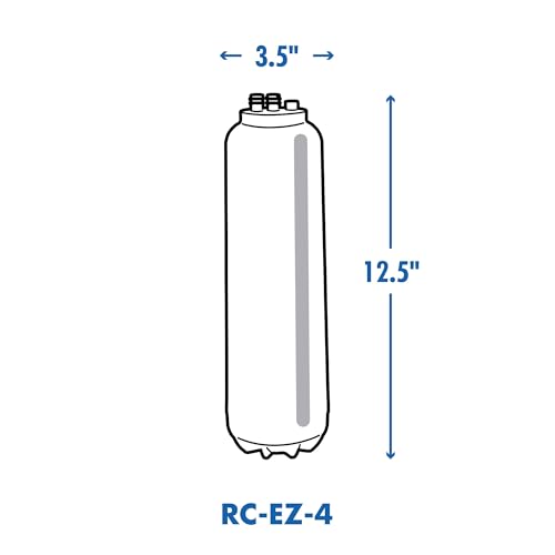 Image of Culligan RC-EZ-4 Premium Water Filtration Replacement Cartridge for Under-Sink, Refrigerator, & RV Systems - EZ Change Water Filter System (500 Gallon Life)