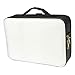 Produktbild Doubleblack Kunstleder Makeup Tasche Kosmetiktasche Schminktasche Organizer Bag Reise Schminkkoffer Dame Schwarz/Weiß L