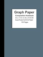 Graph Paper Composition Notebook : Grid Paper Notebook, Quad Ruled, 103 Sheets (Large, 8. 5 X 11) 1654762261 Book Cover