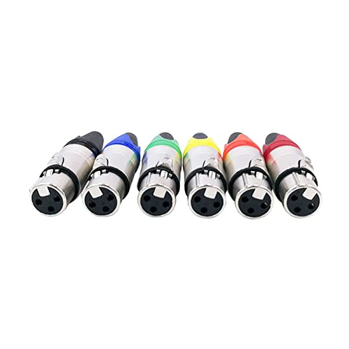 Adaptateur XLR 3 broches femelle noir fiche audio micro et haut-parleur