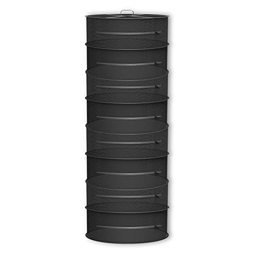 AC Infinity Herb Drying Rack, 8-Layer Hanging Mesh Net for Plants, Seeds, and Buds, 24" Diameter Fit in Grow Tents Closets Hydroponics