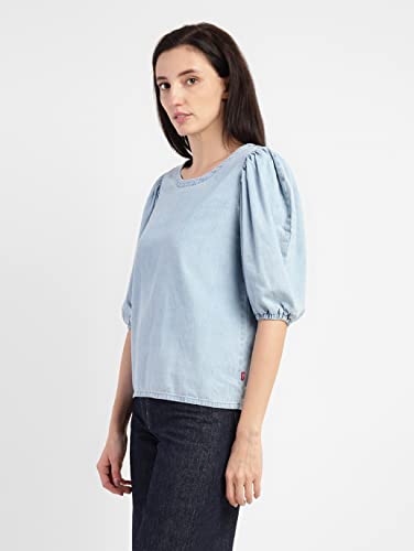 Image of Levi's Solid Cotton Collar Neck Women's Regular Fit Casual Shirt