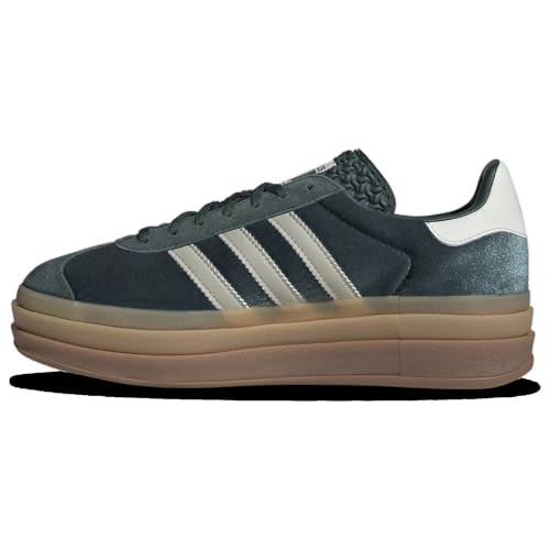 adidas Gazelle Bold Womens Shoes, Mineral Green/Putty Grey/Mineral Green, Size 102