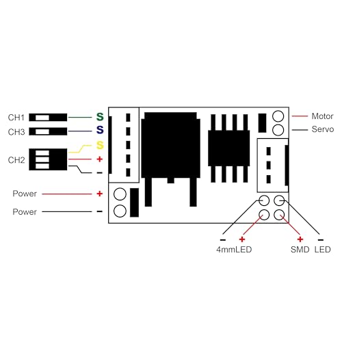 Image of Mini Brushed ESC Electronic Speed Controller for 1 /32 1 /35 Orlandoo Hunter A01 A02 A03 P01 P02 X01 X02 M01 M02 RC Car Upgrade Parts Universal(JST)