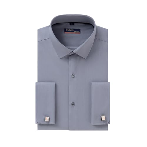 slim fit dress slacks Moss London Grey Slim Fit Shirt M| Shop from Crisis Online main image 0