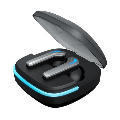 Image of iFAST IF-400 True Wireless Stereo Gaming Earbuds, Quad Mic ENC for Clear Calls, Bluetooth 5.4, Low Latency Gaming, RGB LED, Type-C Fast Charge, 5H /40H Playtime, IPX5 | Black