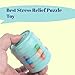 Magic Bean Fidget Cylinder - Premium Quality Stress Relief Toy for All Ages | Innovative Puzzle Gadget for Focus and Fun | Durable Mint Green Design