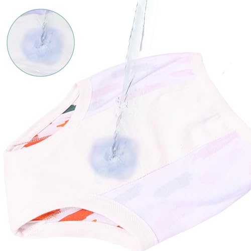 Image of ALVABABY Toddler Potty Training Panties 6 Pack Cotton Absorbent Toilet Training Pants Boys and Girls 4T 6XC06A-4TJ