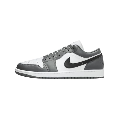 Air Jordan 1 Low Men's Shoes (553558-152, White/Iron Grey/Black)