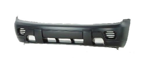 TKY CV04087BB-DK1 Chevy Trailblazer Primed Black Replacement Front Bumper Cover