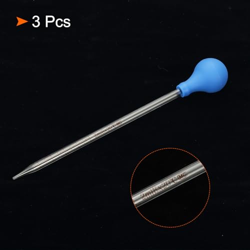 Pipettes en Verre avec Bouchon Caoutchouc de 2ml à Graduation Fine et Claire