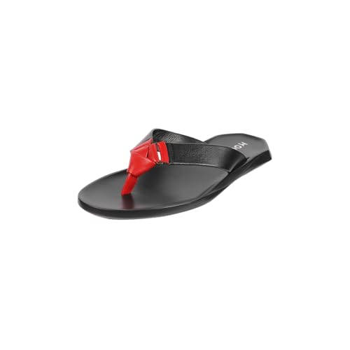 Image of Mochi Men Leather Dual-Tone Slip-On Casual Slippers (16-998)