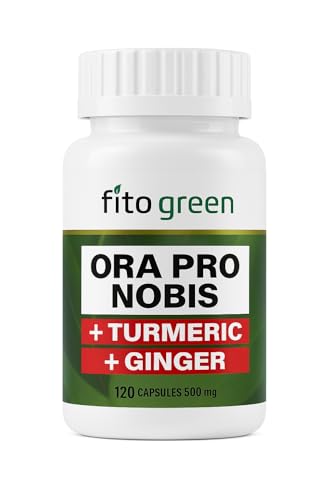 Ora Pro Nobis with Turmeric and Ginger Supplement (Cúrcuma + Gengibre) – 120 Capsules, 500mg, Made in Brazil