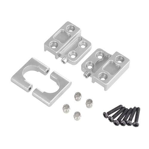 YONMFRDS Rc Models Accessories For MN For MN82 LC79 For MN78 1/12 Remote Control Car Metal Upgrade Rear Axle For Spring Plate Fixing For Seat Parts Accessorie(Silver)