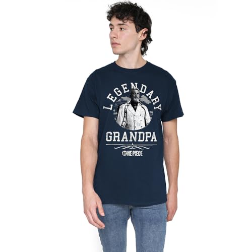 T-shirt One Piece Legendary Grandpa vetement de style urbain marine taille mixte
