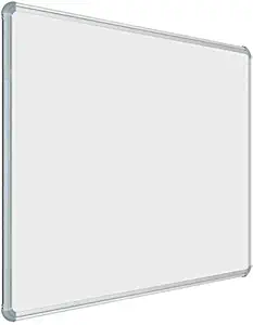 A2DR NonMagnetic 2x2 Feet Double Sided White Board and Chalk Board Both Side Writing Boards, one Side White Marker and Reverse Side Chalk Board Surface (2x2 )