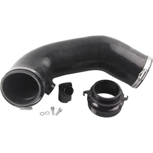 Tube d'admission d'air froid premium pour VW Golf R Mk8 avec durite noire haute résistance