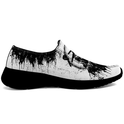 Quorax Women's Men's Skull Shoes Slip-on Loafers Causal Shoes Gifts for Men Women4