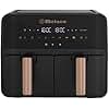 Belaco Air Fryer, 9L Dual Zone, Digital Display, Rapid Air Circulation, Air Fryers, 60 Min Timer, Adjustable Temperature, Dishwasher Safe Basket BEL-AF-03 Smart Finish