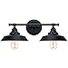 Bathroom Vanity Light Wall Sconce Industrial Kitchen Wall Lighting Oil Rubbed Black Baking Paint Finish (2-Light)