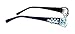 Lollapalooza, Bling Women Reading Glasses with Blue Aquamarine and Clear Genuine European Crystals, Black Frame, Big Square Aqua Fancy crystal. NY Fifth Avenue.