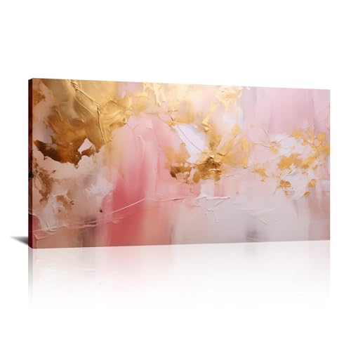 Art mural en marbre pour salon - Grande peinture abstraite chic