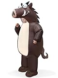 Camlinbo Halloween Inflatable Warthogs Costume Full Body Blows Up Ainmal Costume Adult Men Women Halloween Cosplay Party Costume