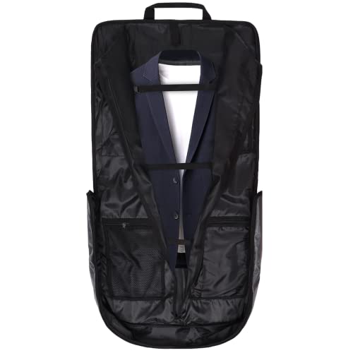 43インチ ビジネストラベルスーツ ガーメントバッグ 大型収納バッグ メンズ レディース 出張用 オックスフォード布 防水 折りたたみ式 ハンドバッグ 荷物吊り下げバッグ 2イン1スーツケース スーツと服用, グレー, ファッション