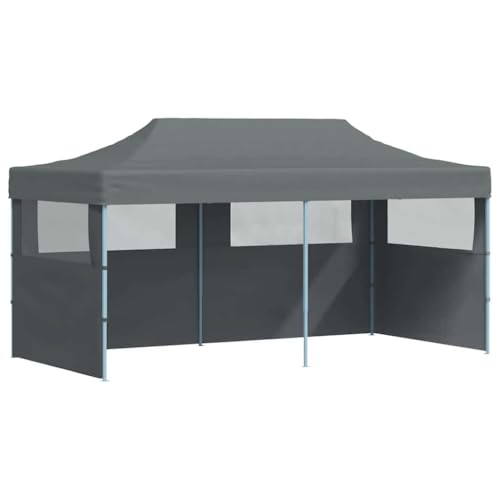 vidaXL Carpa Plegable Pop-up con Paredes Laterales 3x6 m Antracita Exterior