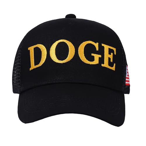 Doge Hat Elon Musk Inspired Embroidered Dad Cap- Government Efficiency Embroidered Baseball Hat, Adjustable Cotton Cap