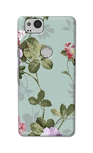 Image of Printed Hard Back Cover Case for Google Pixel 2 Back Cover (Floral Painting) -702