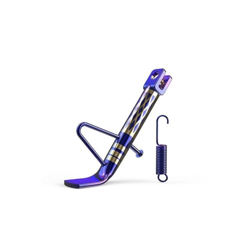 Support béquille latérale moto avec repose-pieds rétractable universel stable