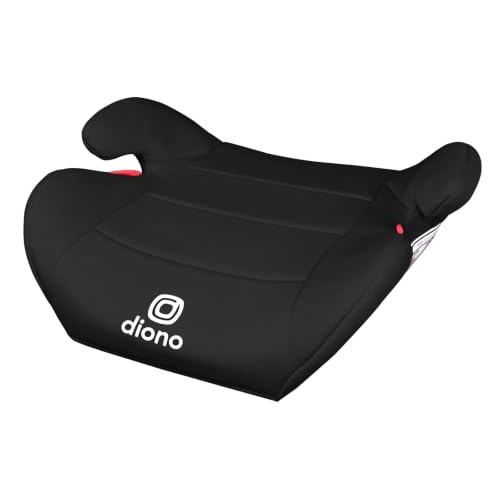Diono Solana Lite Backless Booster Car Seat Lightweight & Portable for Travel Machine Washable Covers 40-100 lbs Black Storm
