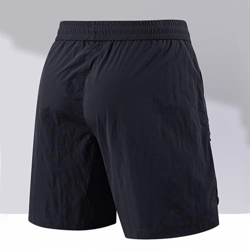 Casual Quick Dry Shorts for Men Loose Fit Breathable Summer Beach Trunks Plus Size Elastic Waist Outfits4