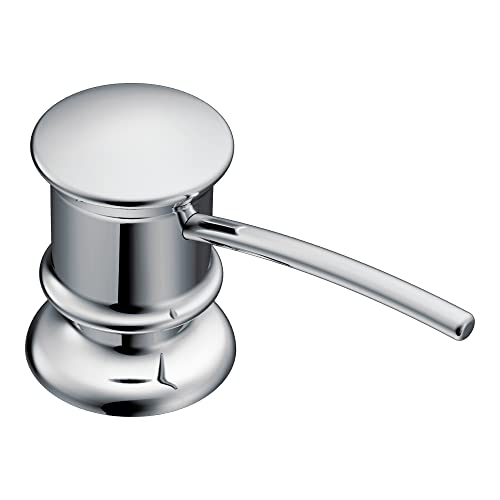 Moen 3944 Deck Mounted Kitchen Soap Dispenser with Above the Sink Refillable Bottle, Chrome by Moen - Used condition - US$24.41