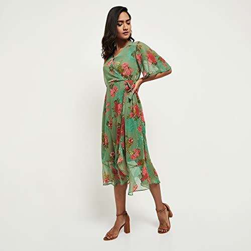 Image of Max Women Floral Printed Midi Dress