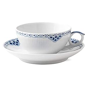 Royal Copenhagen 1017247 Princess Tea Cup & Saucer, 8.7 fl oz (220 ml), Wedding Gift, Gift
